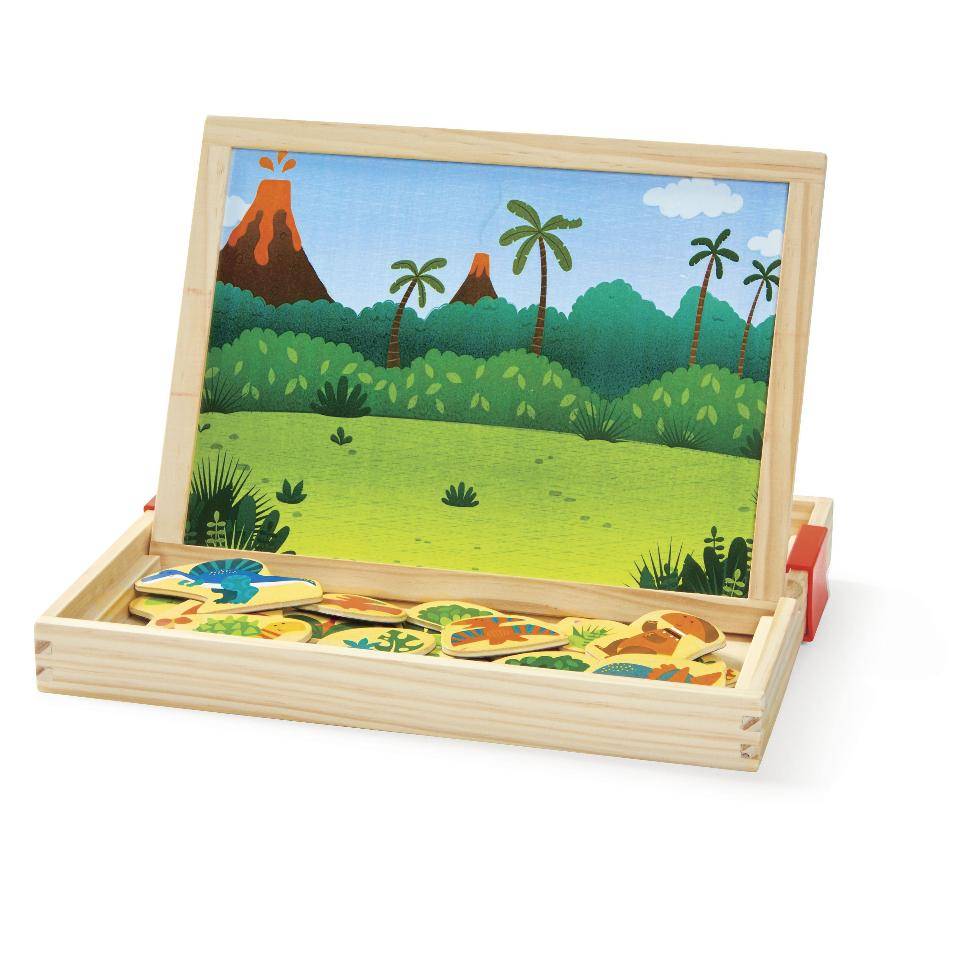 Puzzle magnetic 2 în 1 „Dinozauri” – joacă, imaginație și descoperire!