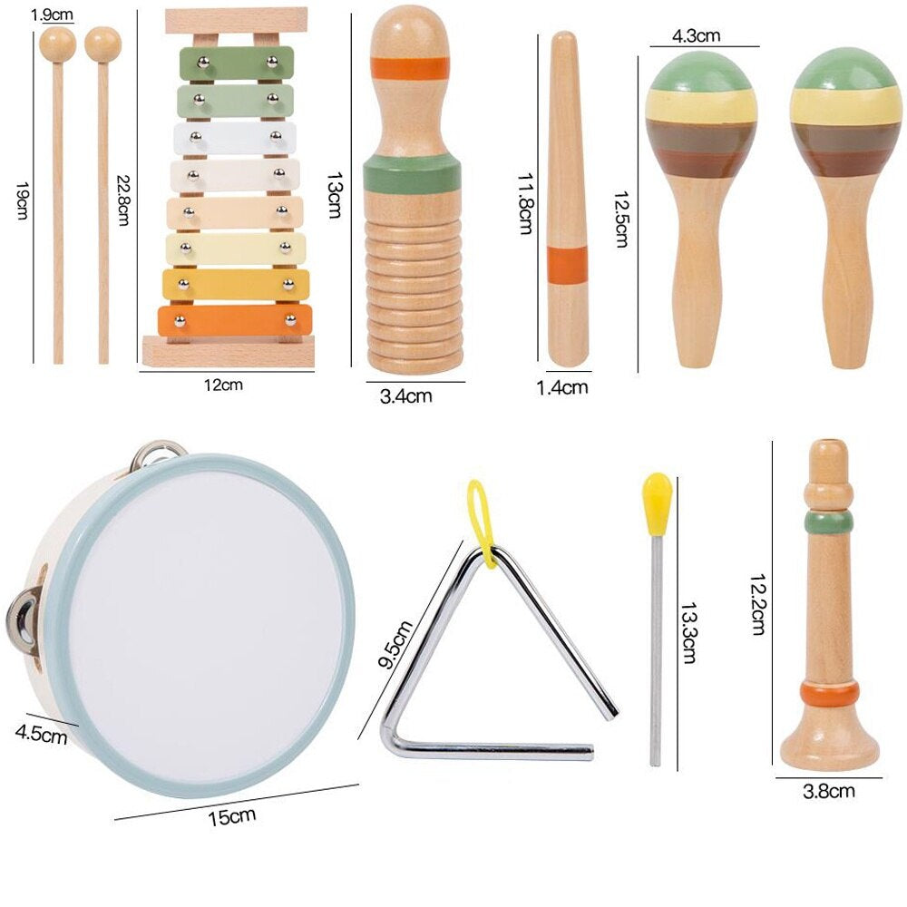 Descoperă Lumea Sunetelor – Set Instrumente Muzicale Montessori