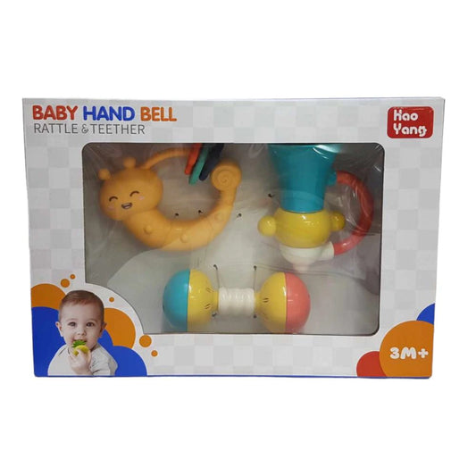 Set Jucării Senzoriale pentru Prindere și Dentitie – Baby Hand Bell