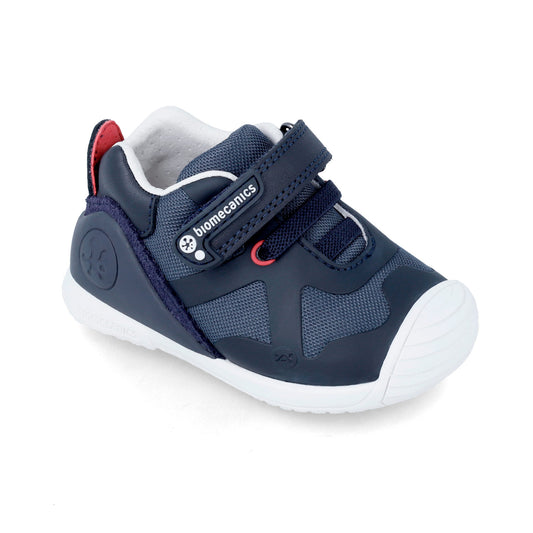 Kids Wedge Flex Sneakers Blue Coral Navy Biomecanics