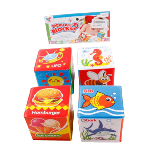 Set 4 cuburi moi pentru bebeluși (0+luni)
