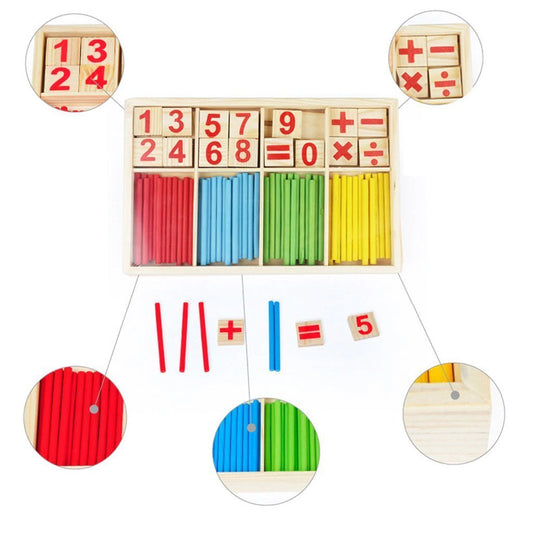 Joc din lemn Montessori – Învățăm operațiile matematice