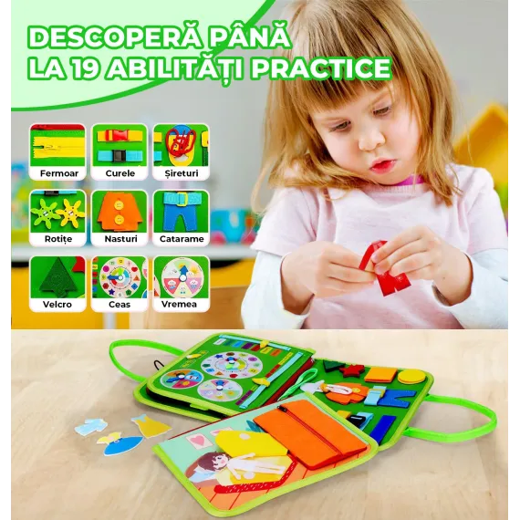 Jucărie Interactivă Educativă Busy Board Montessori