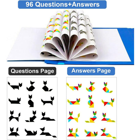 Carte magnetică cu piese din lemn Montessori