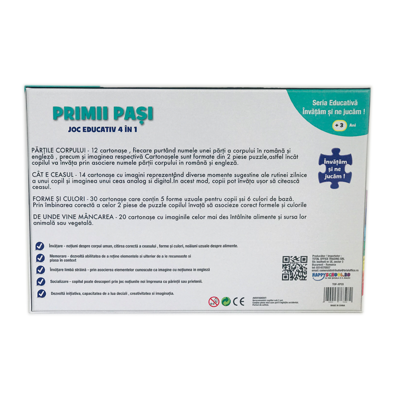 Joc educativ 4 în 1 – Primii Pași în mediul înconjurător