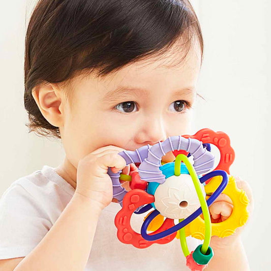 Minge senzorială și jucărie de dentiție