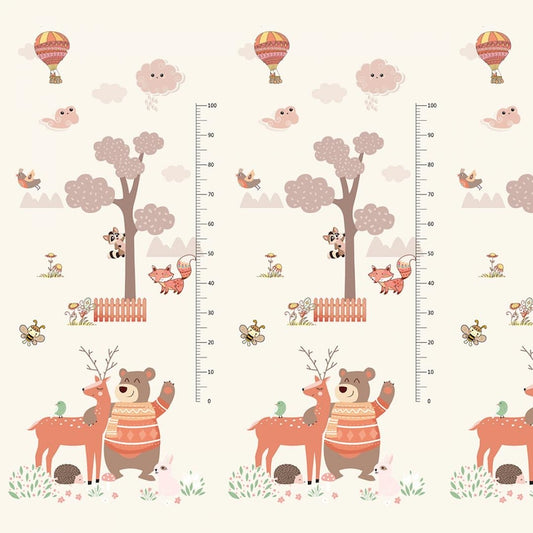 Covoraș de joacă pliabil XXL ursuleț/balenă