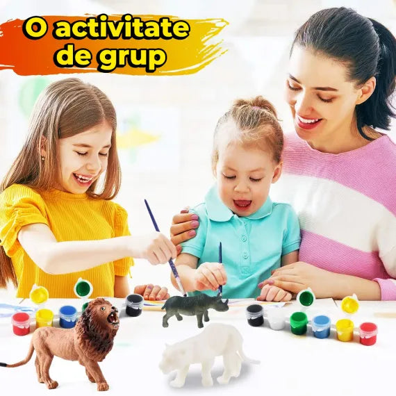 Set creativ: 6 animăluțe de pictat pentru micii artiști