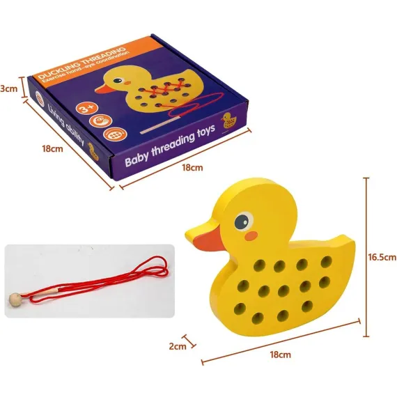 Rațușca din Lemn pentru dexteritate (3+ani)