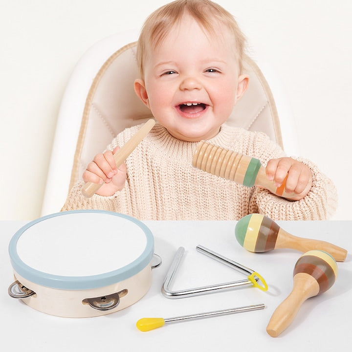 Descoperă Lumea Sunetelor – Set Instrumente Muzicale Montessori
