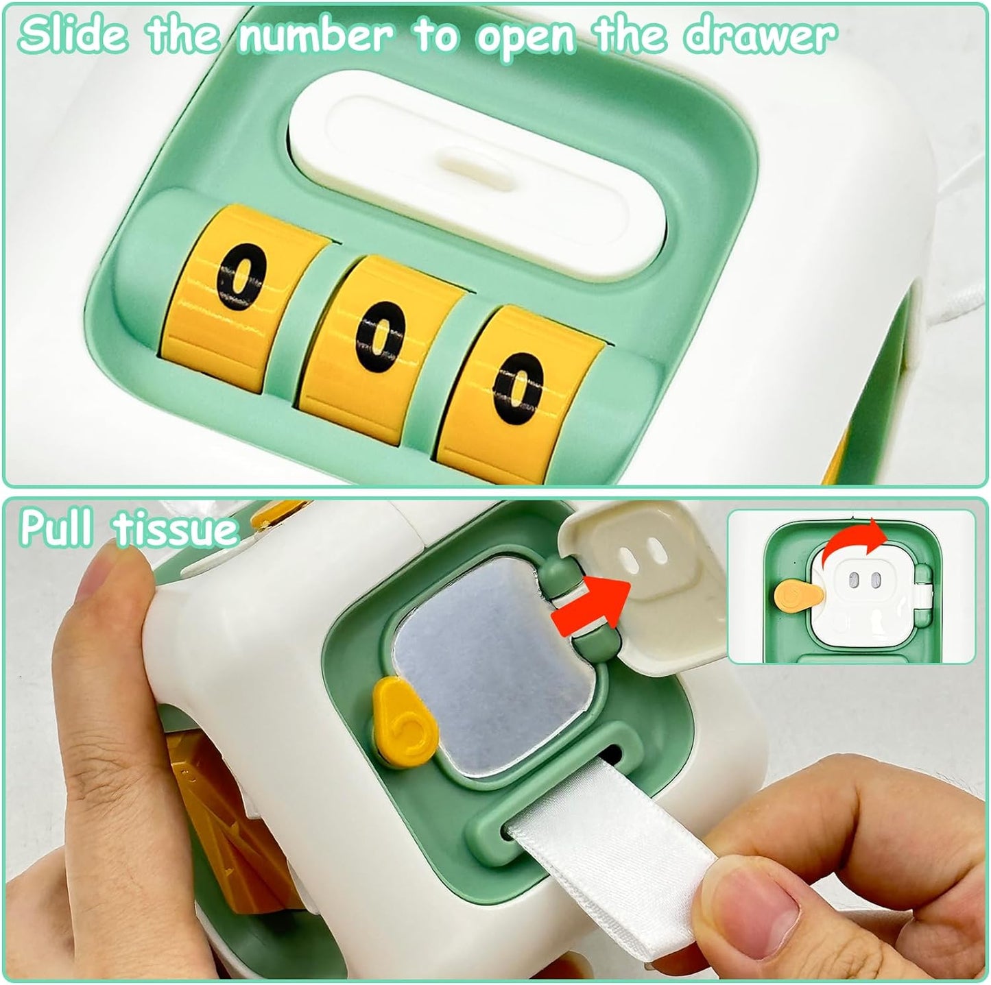 Jucărie educativă Montessori – Busy Cub cu 6 activități