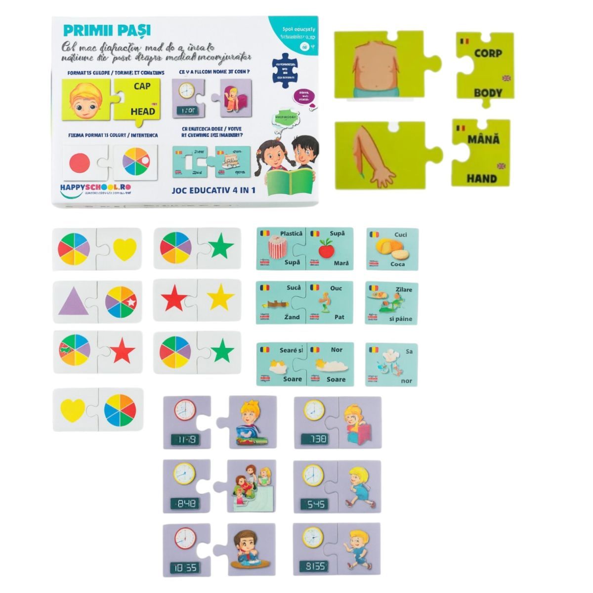 Joc educativ 4 în 1 – Primii Pași în mediul înconjurător