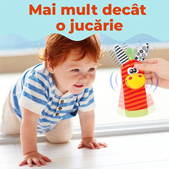 Sosete și Brățări Zornăitoare, Fosnitoare, pentru Dentitie