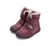 Ghetuțe de Iarnă DD Step „Raspberry Hearts” – Piele Naturală & Blăniță Călduroasă (nr. 25-30) Material hidrofob