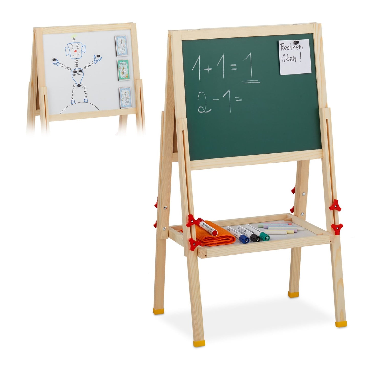Exploratori mici, idei mari – tablă educativă cu 2 fețe