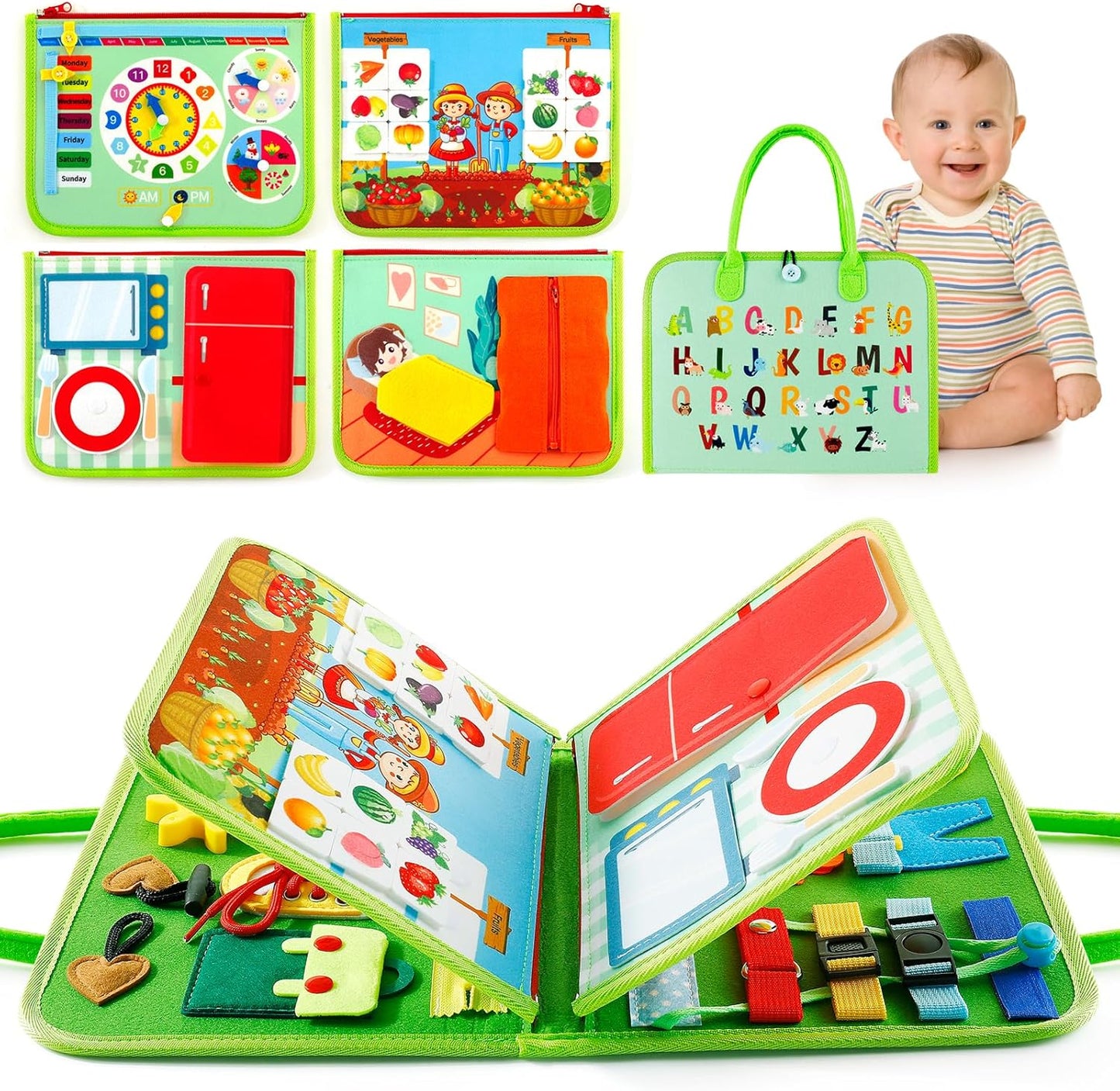 Jucărie Interactivă Educativă Busy Board Montessori