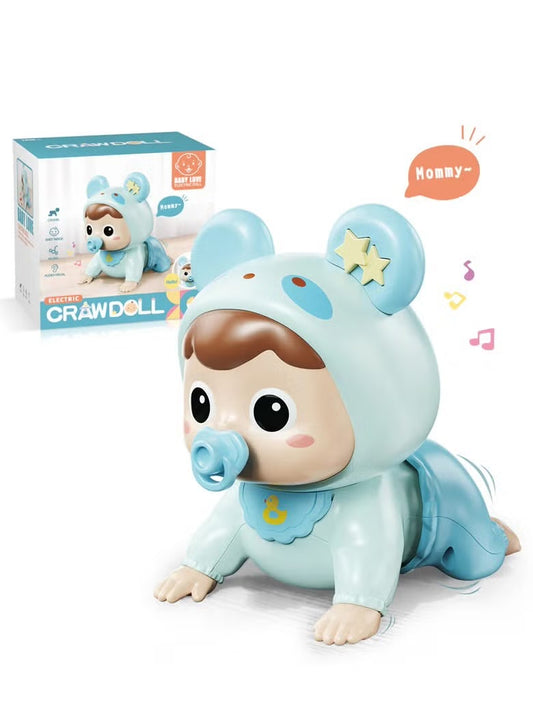 Jucărie bebeluș care se deplasează în patru labe – cu efecte sonore