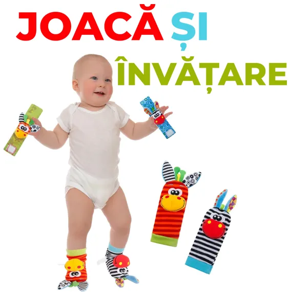 Sosete și Brățări Zornăitoare, Fosnitoare, pentru Dentitie