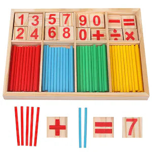 Joc din lemn Montessori – Învățăm operațiile matematice