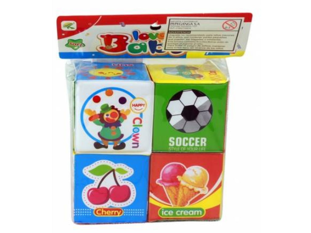 Set 4 cuburi moi pentru bebeluși (0+luni)