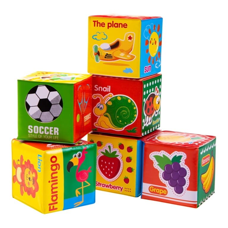 Set 4 cuburi moi pentru bebeluși (0+luni)
