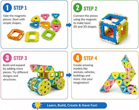 Set de construcție – Changeable Building Blocks, 80 piese