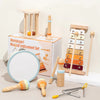 Set instrumente muzicale Montessori din lemn pentru copii