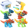 Set Dinozauri De Asamblat cu Autofiletantă Electrică – 4 Modele Interactive