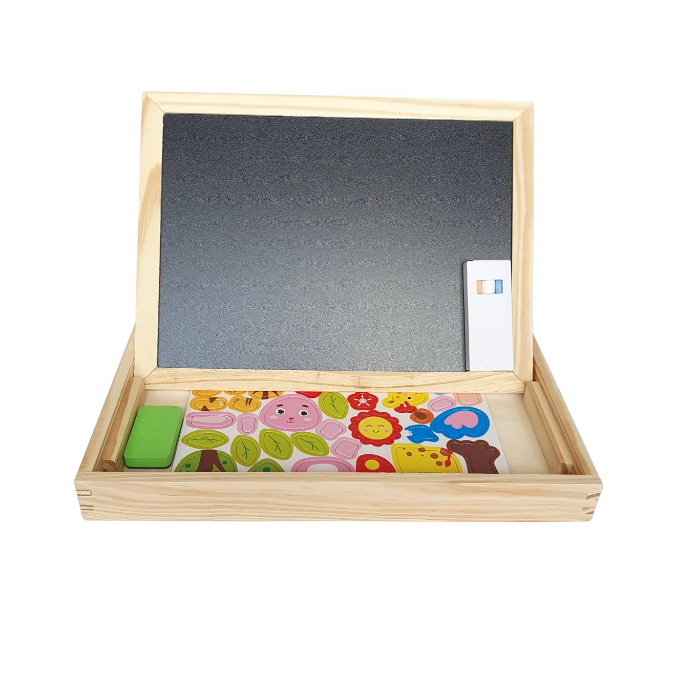 Cutiuță din lemn cu Tablǎ Magnetică educațională