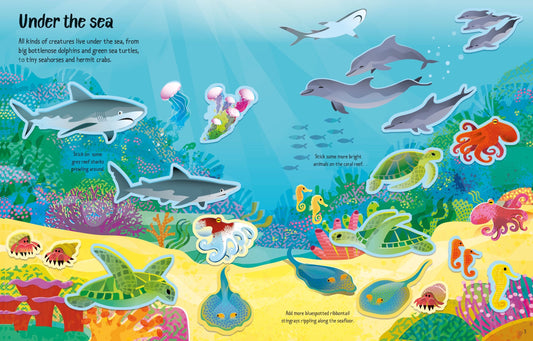 Descoperă Lumea Animalelor - Carte cu Autocolante