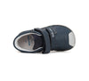 Pantofi ușori de vară - Barefoot din Piele 100% Naturală - "NavyBlue Elegance"