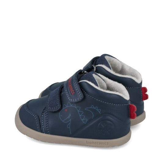 Ghete Biomecanics Barefoot din Piele Naturală ,,Dino'' cu lână naturală