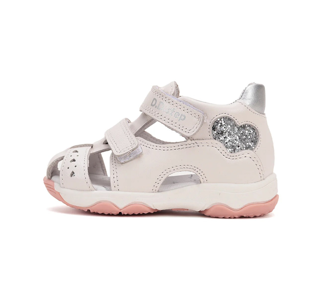 Sandale Fetiță „Silver Heart” din Piele Naturală