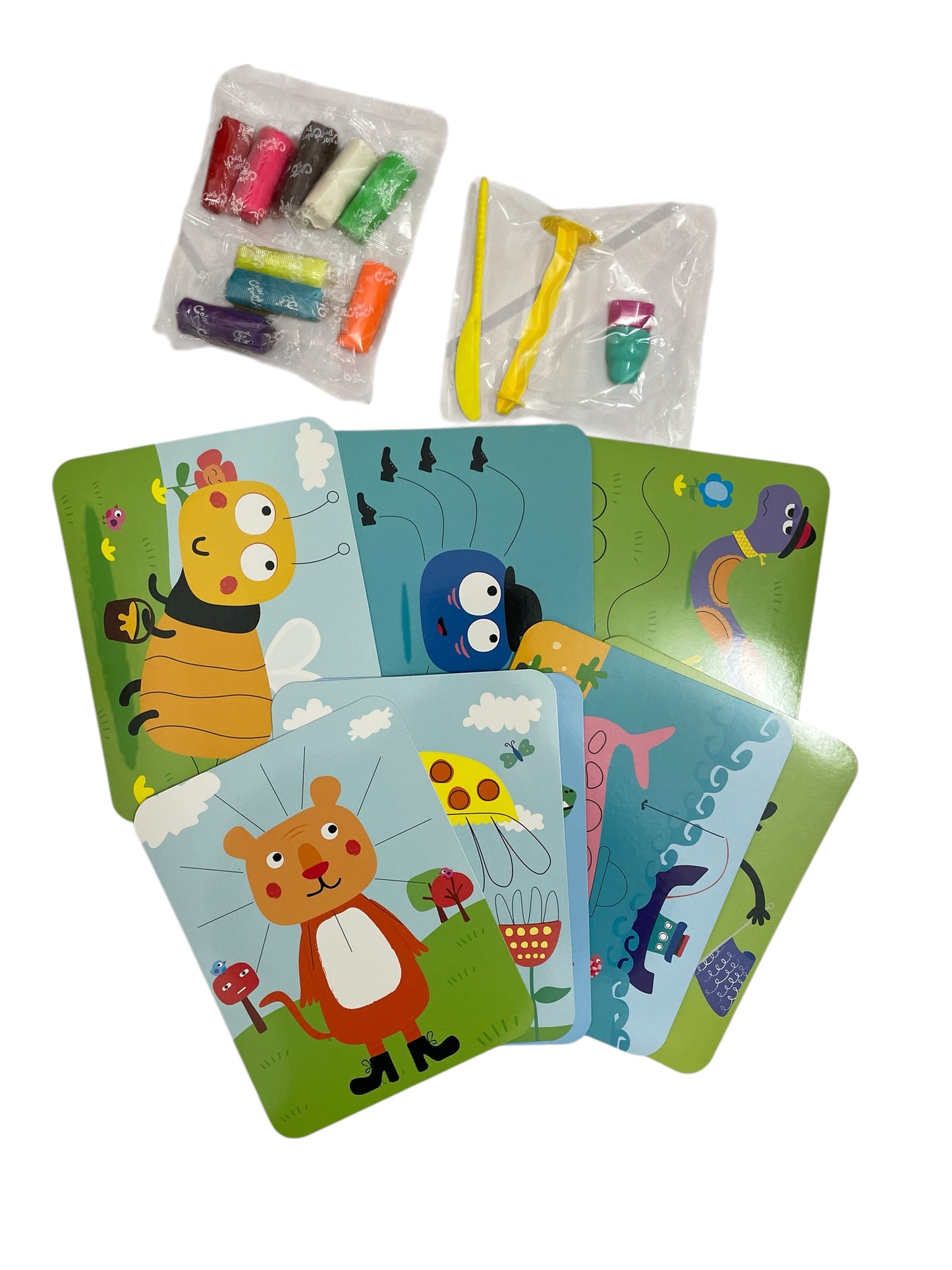 Set de Plastilină Educațională cu Modele de Animale