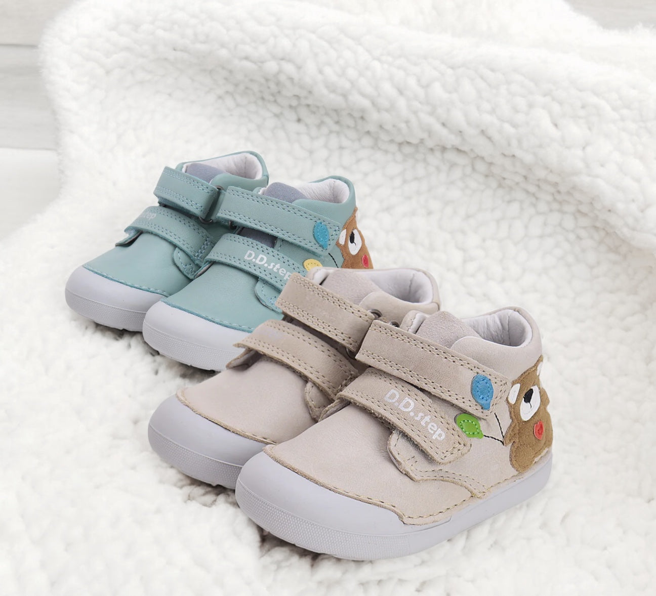 Pantofi Barefoot Ursuleț primii pași