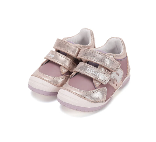 Pantofi Dd step din piele naturală Gold Luxor