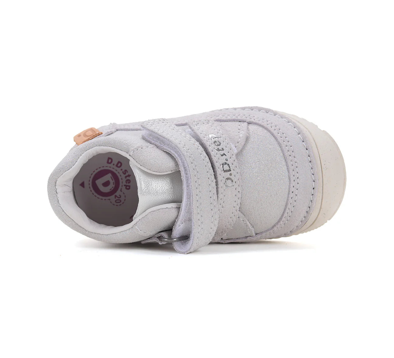 Pantofi Barefoot pentru fetițe Silver/Roz