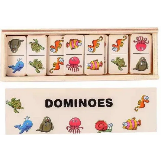 Domino din Lemn cu 28 de Piese