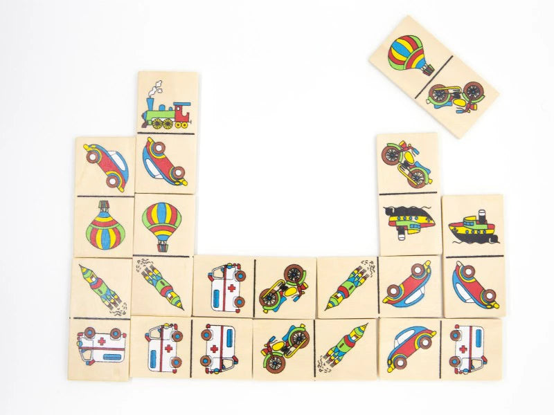 Domino din Lemn cu 28 de Piese