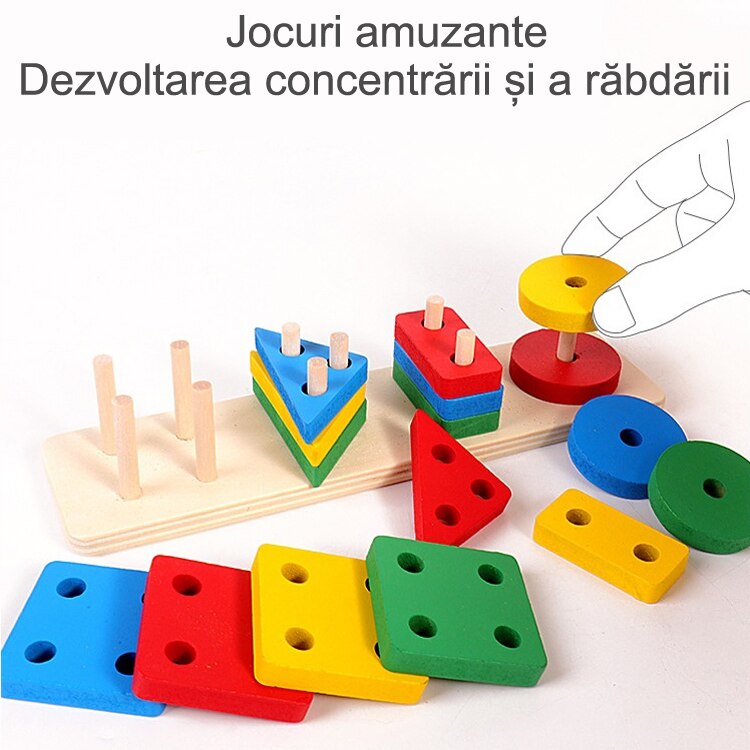 Sortator din Lemn pentru Copii 3 Ani+