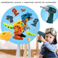Set Dinozauri De Asamblat cu Autofiletantă Electrică – 4 Modele Interactive