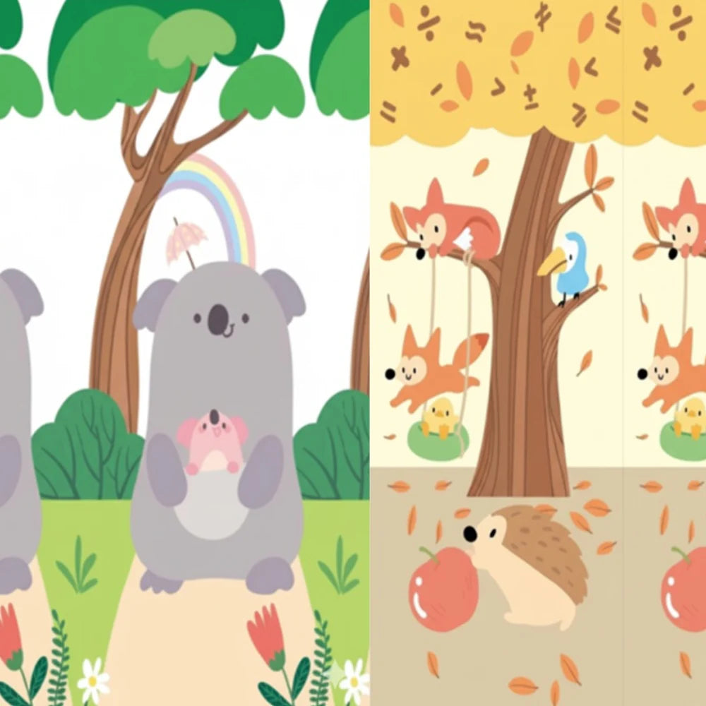 Covoraș de joacă pliabil XL - joacă sigură, activă și plină de bucurie