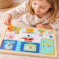 Puzzle din lemn cu butoni – Bucătăria