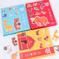 Carticică Magnetică 3 în 1 – Puzzle, Joc Magnetic și Tablă de Desen