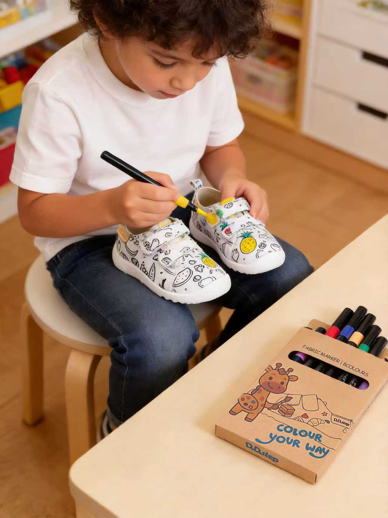 D.D.step Unisex Pantofi de pânză „Picasso Junior”
