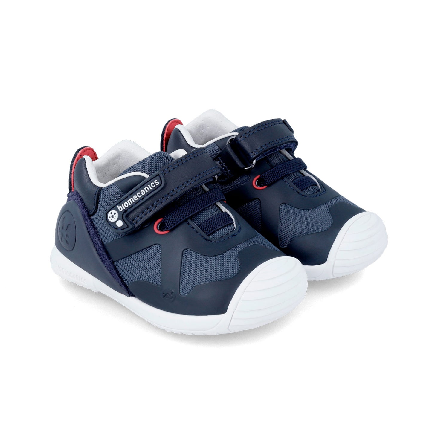 Kids Wedge Flex Sneakers Blue Coral Navy Biomecanics