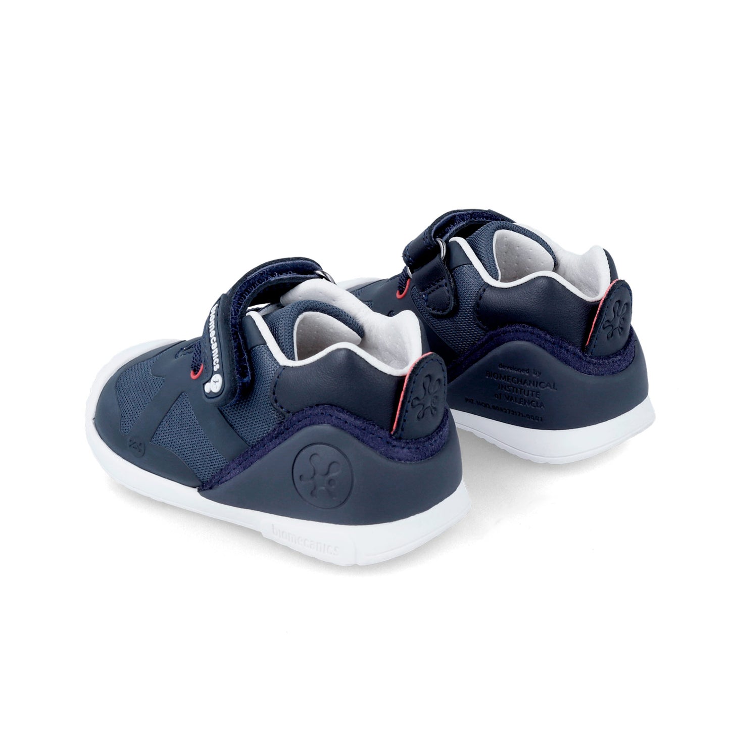 Kids Wedge Flex Sneakers Blue Coral Navy Biomecanics