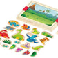 Puzzle magnetic 2 în 1 „Dinozauri” – joacă, imaginație și descoperire!