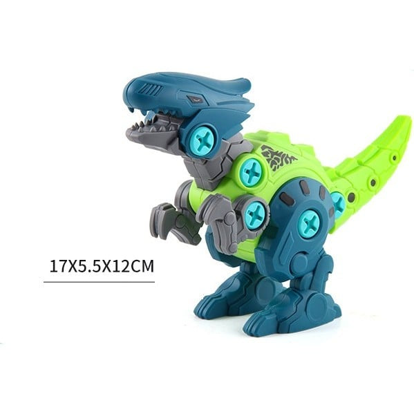 Set Dinozauri De Asamblat cu Autofiletantă Electrică – 4 Modele Interactive
