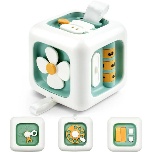 Jucărie educativă Montessori – Busy Cub cu 6 activități